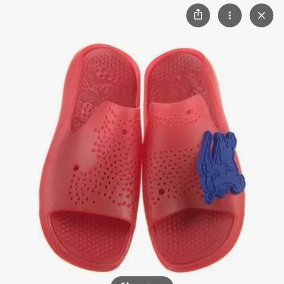 Burberry Women's red and Blue Sandals slide rubber - Picture 2 of 8